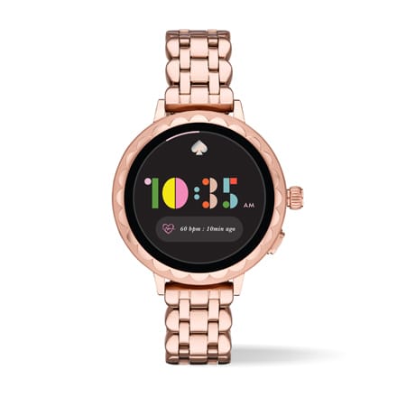 Kate Spade scallop smartwatch 2 in rose gold-tone stainless steel