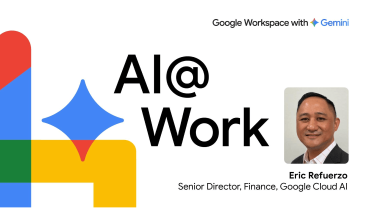 Profil AI@Work d'Eric Refuerzo, directeur principal chez Google Cloud AI.