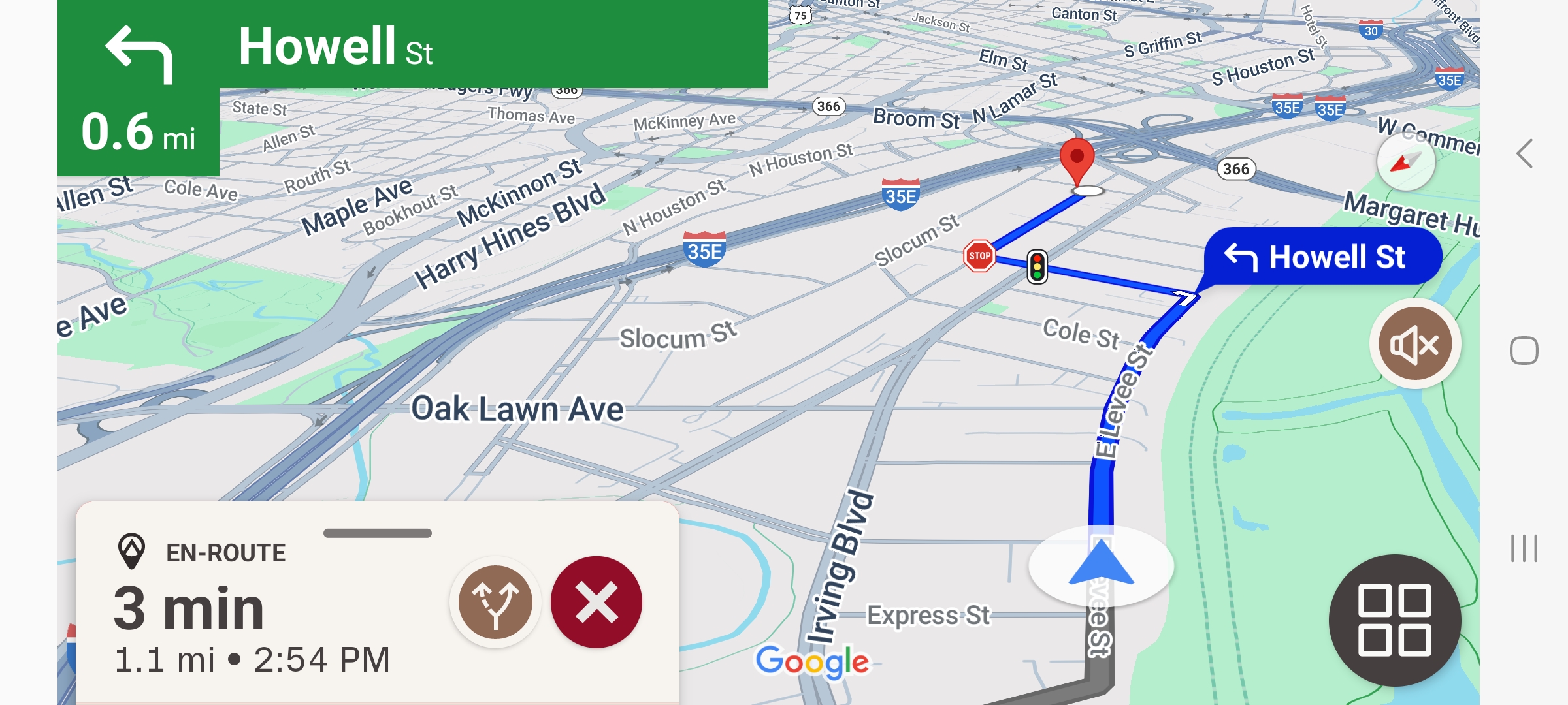 Alto driver app en-route
