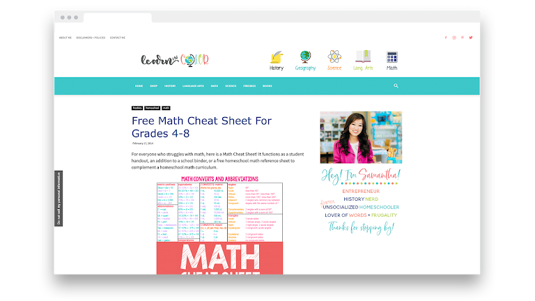 <em>The Learn in Color website.</em>